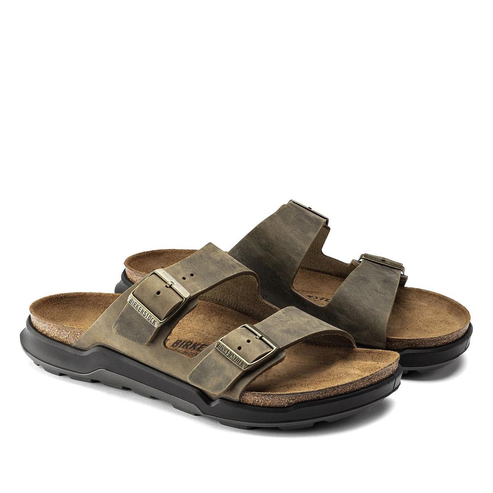 Žabky pánské Birkenstock Arizona Crosstown 1018463 - hnědé