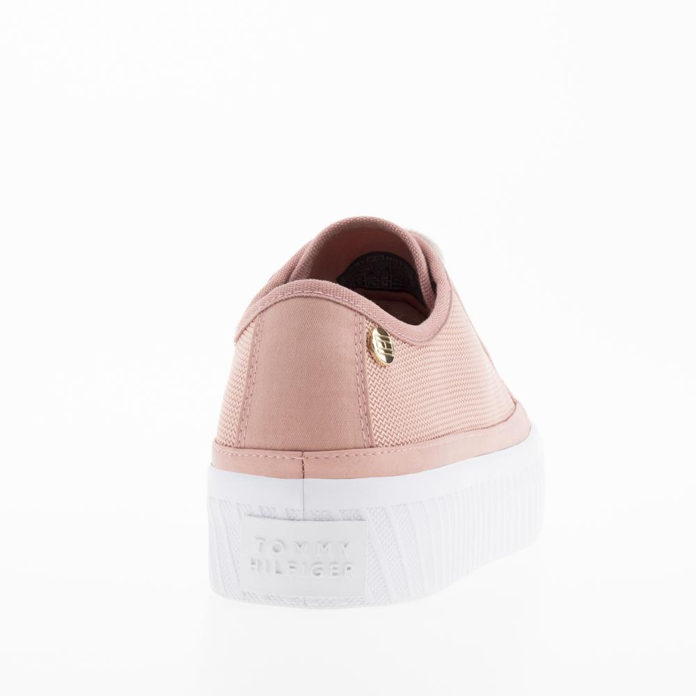 Boty Tommy Hilfiger Platform Vulcanized FW0FW07156-TQS - růžové