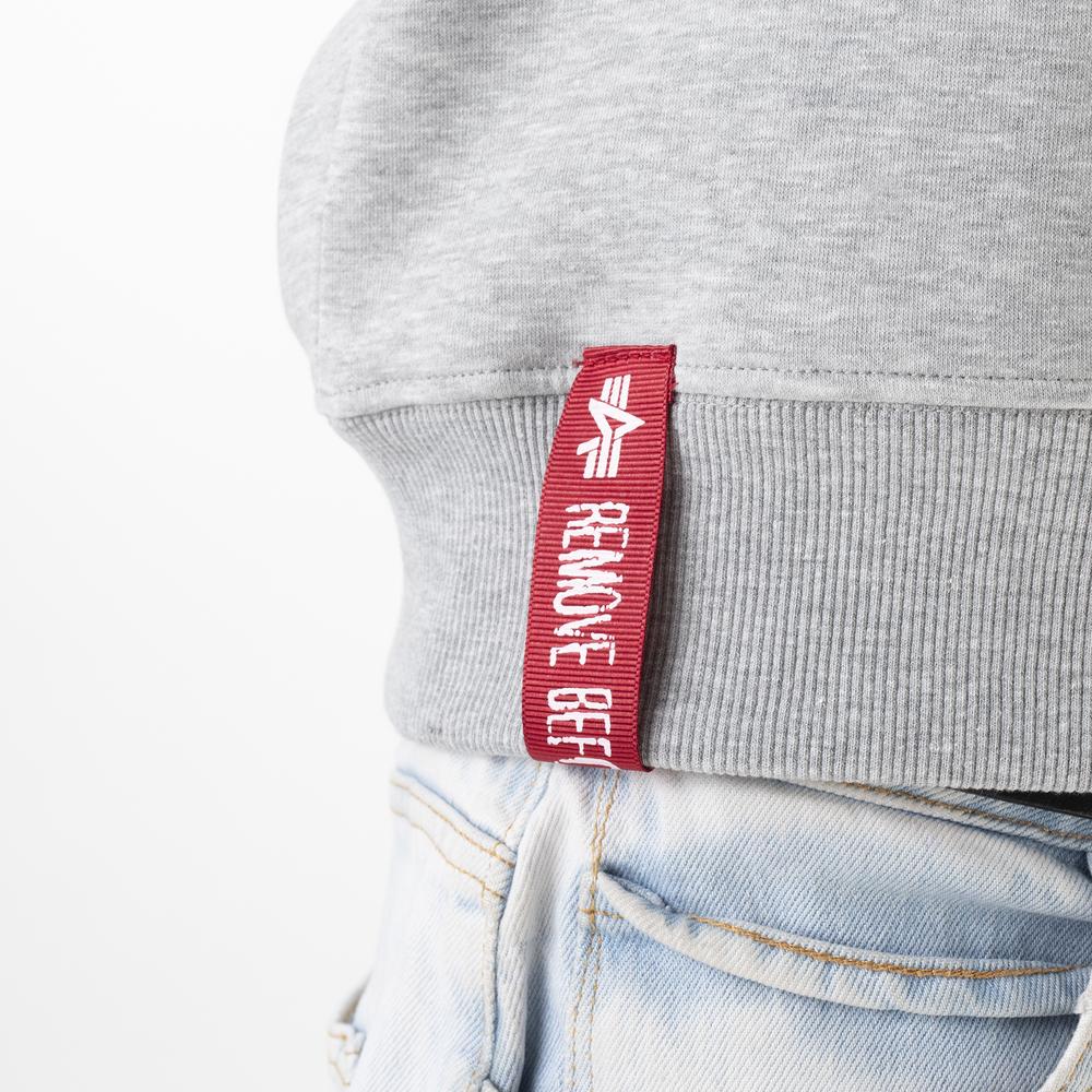 Mikina Alpha Industries Basic Sweater Small Logo 18830717 - šedivé