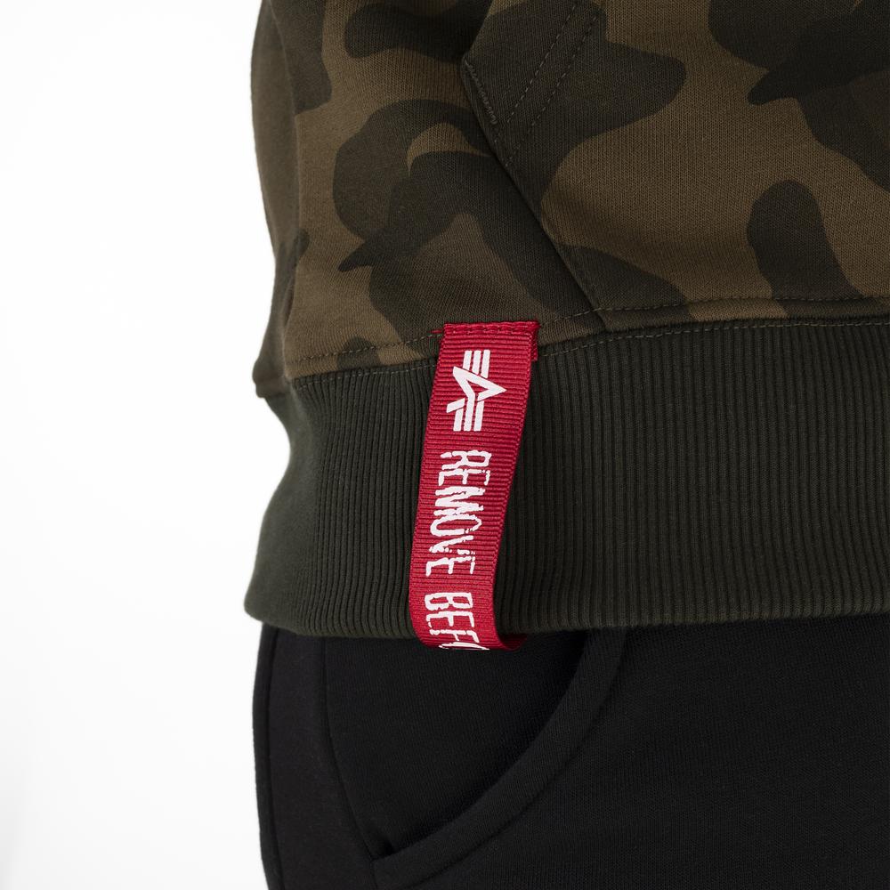 Mikina Alpha Industries Basic Hoody Camo 178312C239 - různobarevné