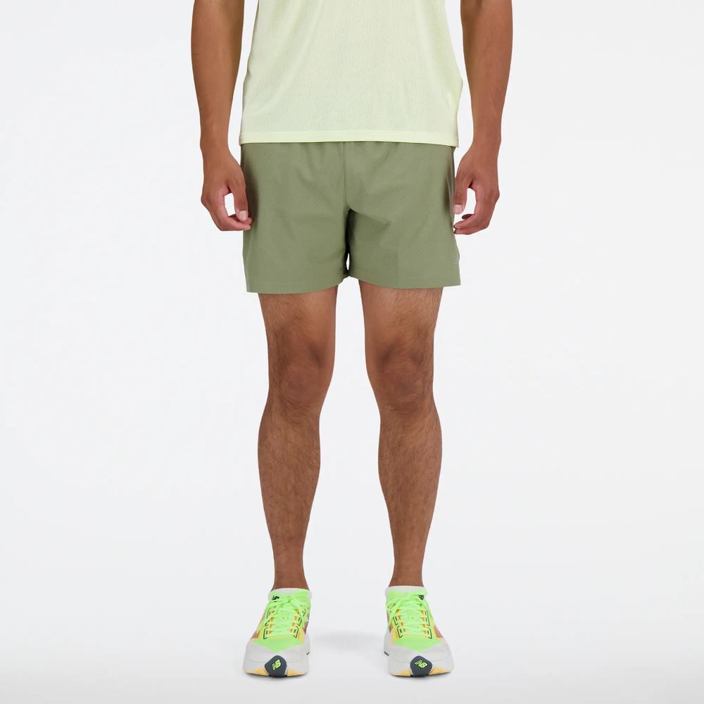 Pánské šortky New Balance MS41286DEK - zelené