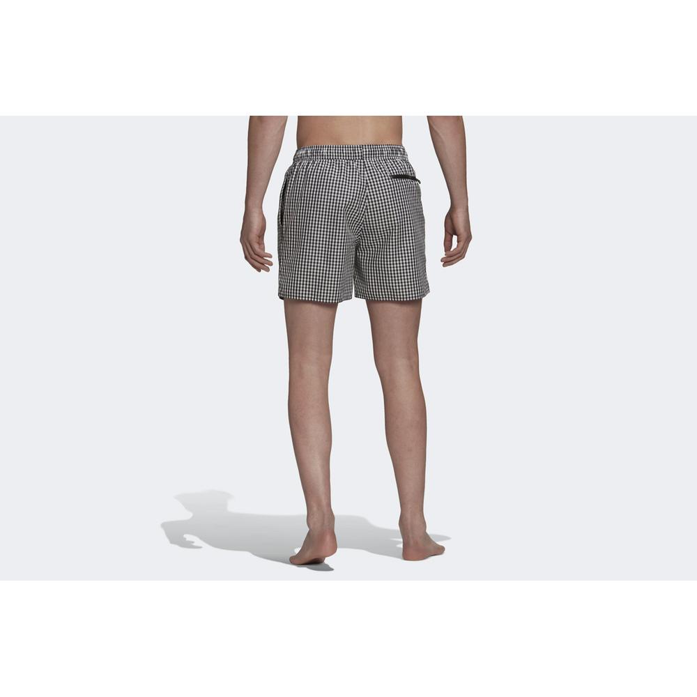 Krátké kalhoty adidas Check Swim HA0368 - bílé