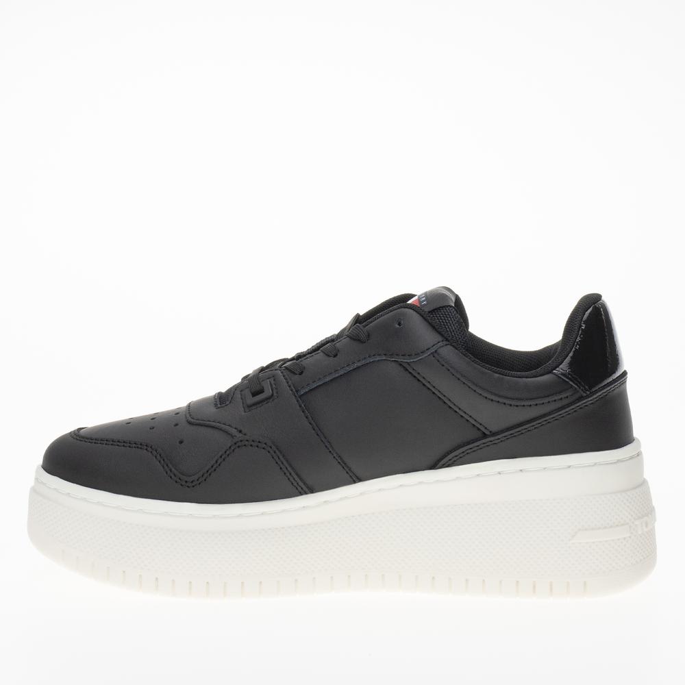 Boty Tommy Jeans TJW Retro Flatform Charm EN0EN02421-BDS - černé