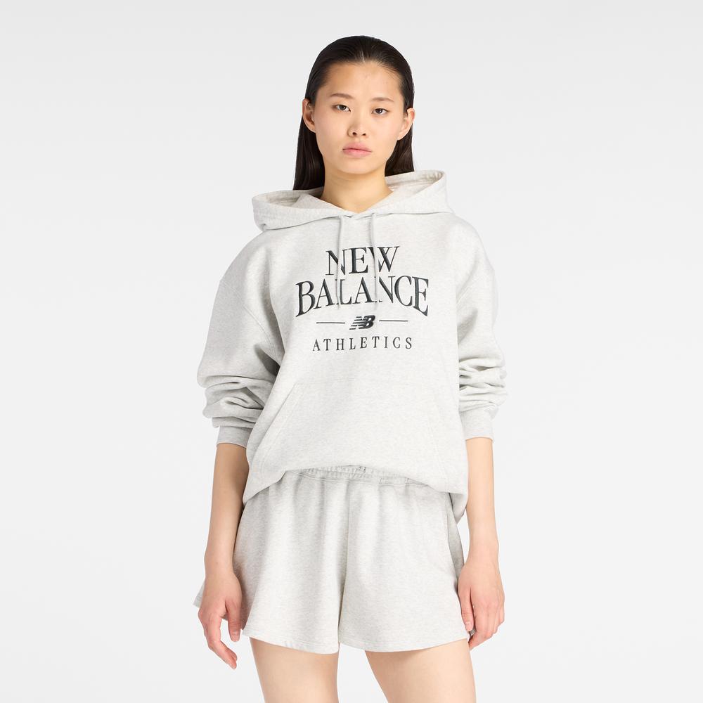 Dámská mikina New Balance WT61U6QSAHH - šedivé