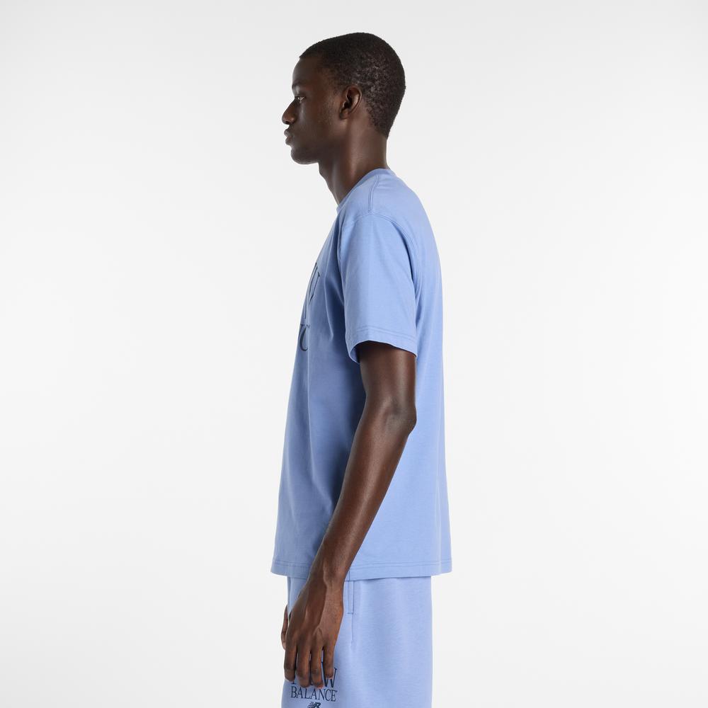 Pánské tričko New Balance MT61X6EQAA3 - modré