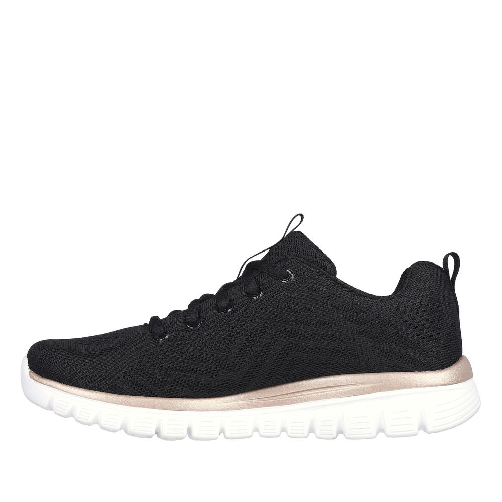 Boty Skechers Graceful Get Connected 12615BKGD - černé