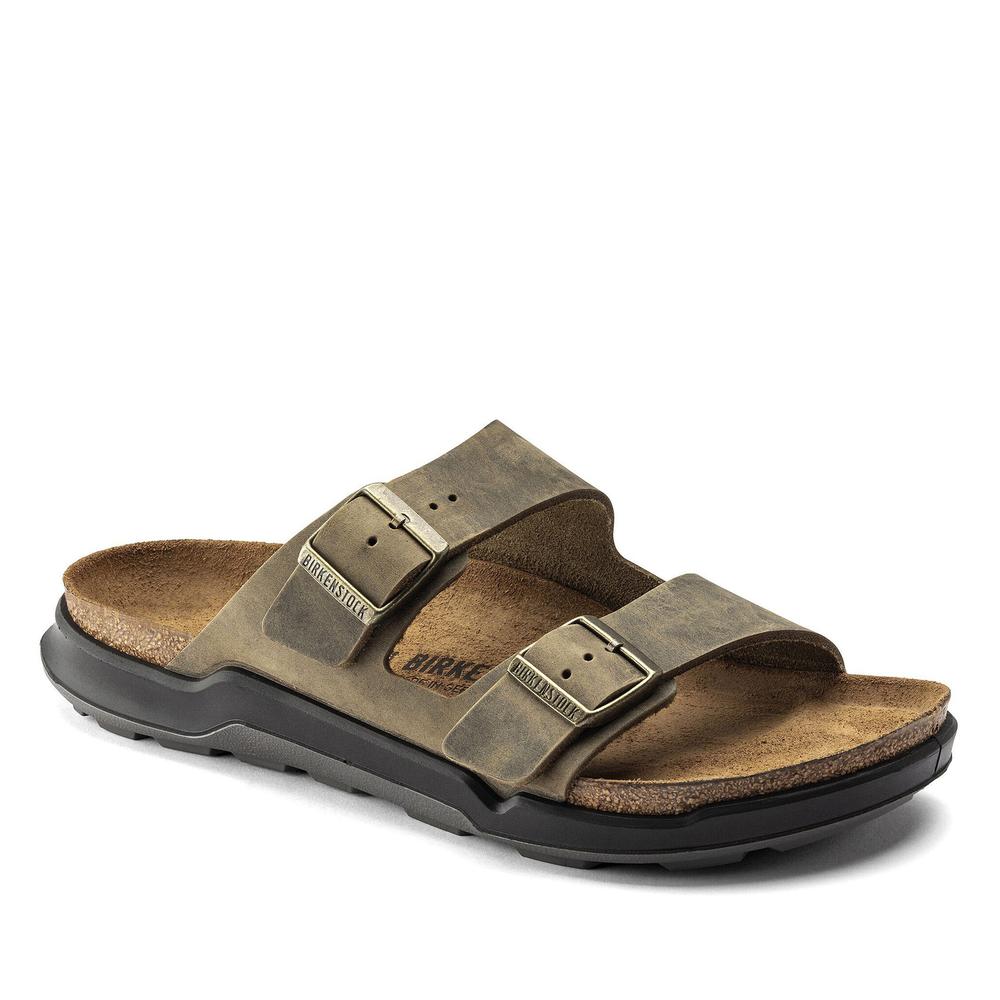 Žabky pánské Birkenstock Arizona Crosstown 1018463 - hnědé