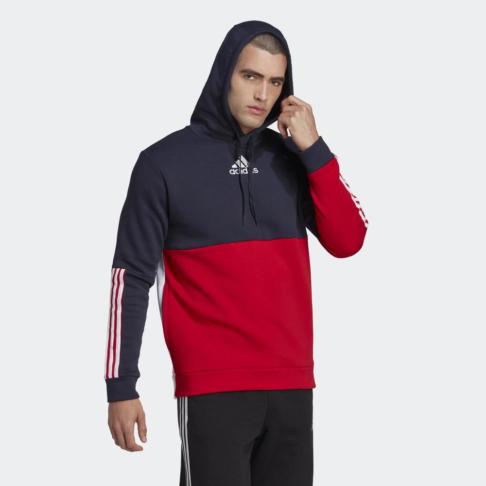 Mikina adidas Essentials Colorblock Fleece Hoodie HL1983 - různobarevné