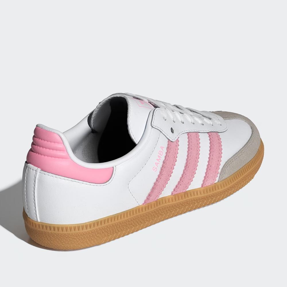 Dětské boty adidas Originals Samba OG J JQ2018 - bílé