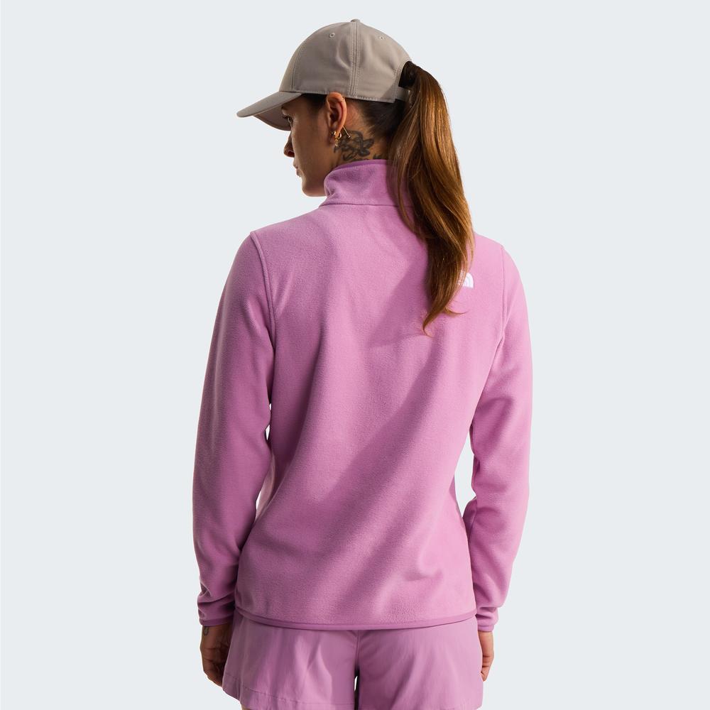 Blúza The North Face Glacier 1/4 Zip Fleece 0A8D2JG6E1 - růžové