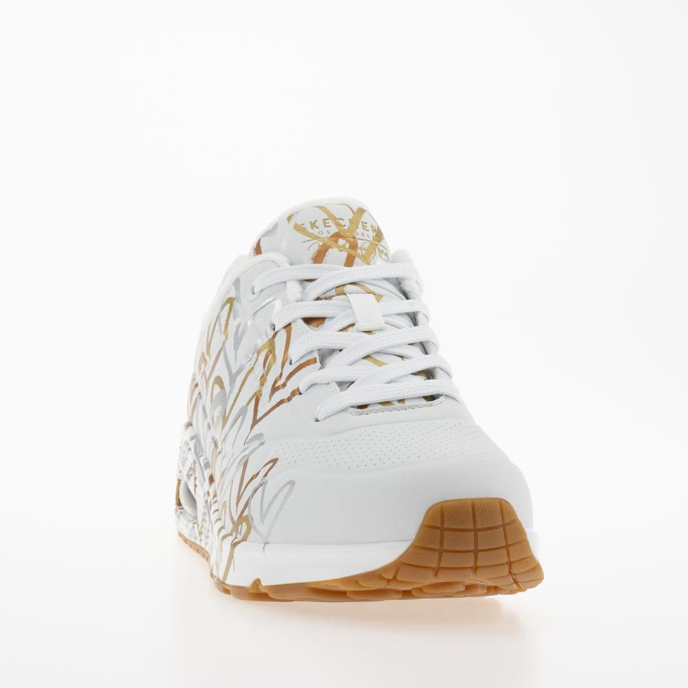 Boty Skechers Uno Metallic Love 155523WTGD - bílé