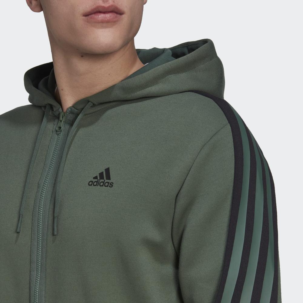 Mikina adidas Future Icons 3-Stripes Full-Zip HC5841 - zelené