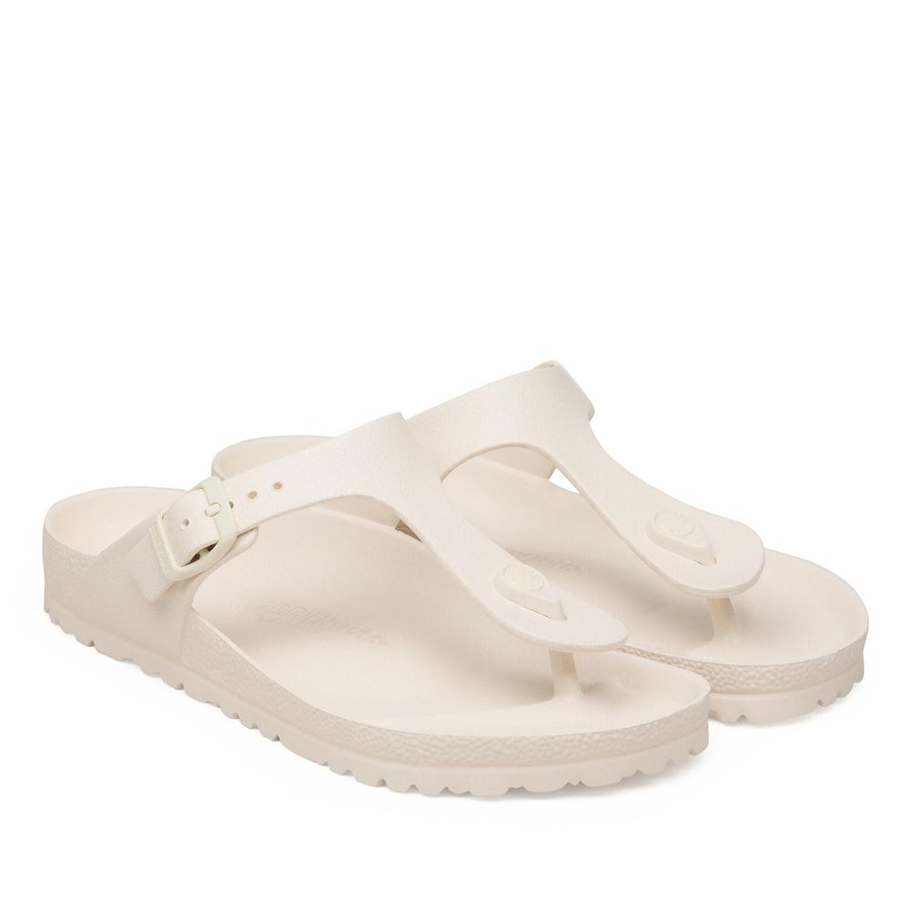Unisex Žabky Birkenstock Gizeh 1031278 - bílé