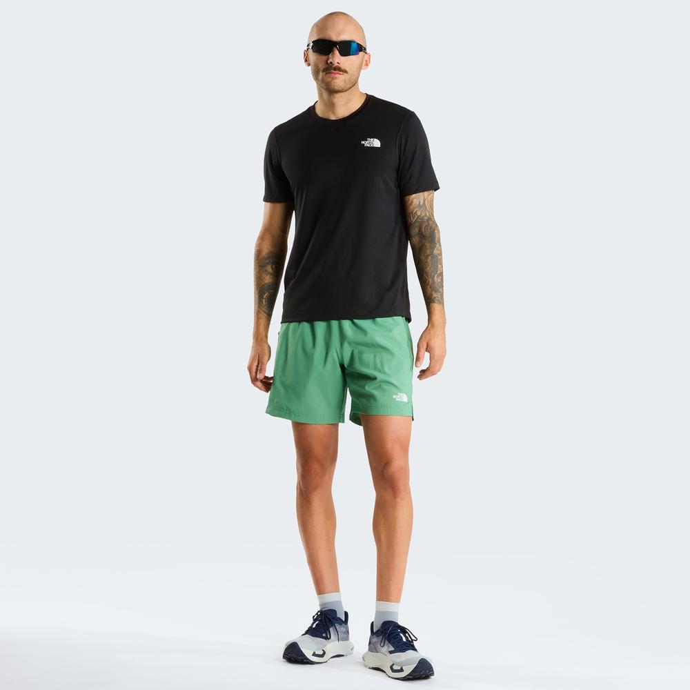 Pánské krátké kalhoty The North Face 7" 24/7 0A3O1BG571 - zelené