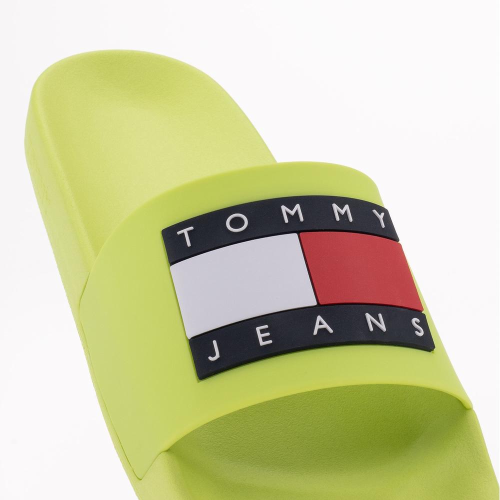 Žabky Tommy Jeans Flag Pool EN0EN02115-MSA - zelené