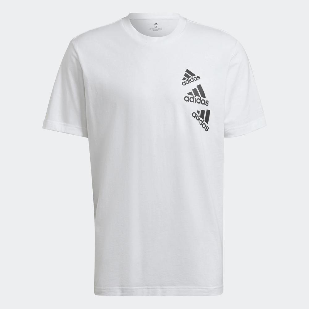 Tričko adidas Essentials BrandLove HL9386 - bílé