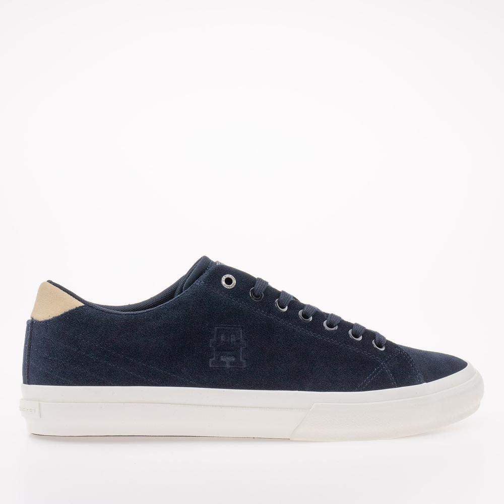 Boty Tommy Hilfiger Hi Vulc Street Low Suede FM0FM04590-DW5 - tmavě modrě