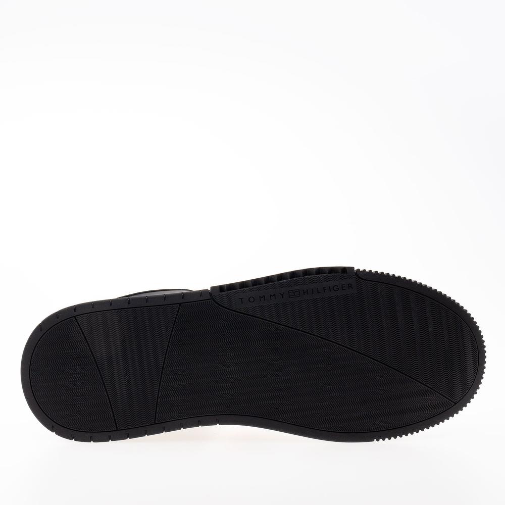 Boty Tommy Hilfiger Supercup Stripes Leather Ess FM0FM04895-BDS - černé