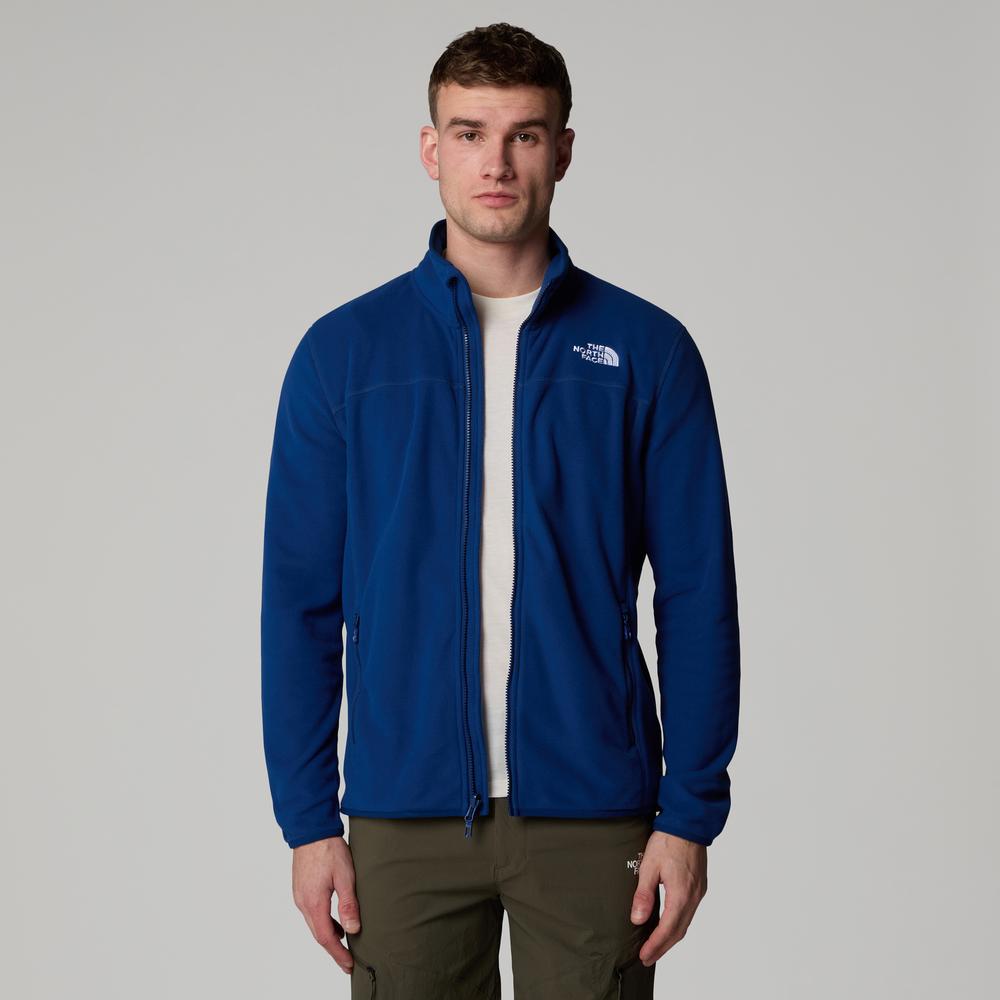Pánská mikina The North Face 100 Glacier Full-Zip Fleece 0A855XD1R1 - tmavě modrě