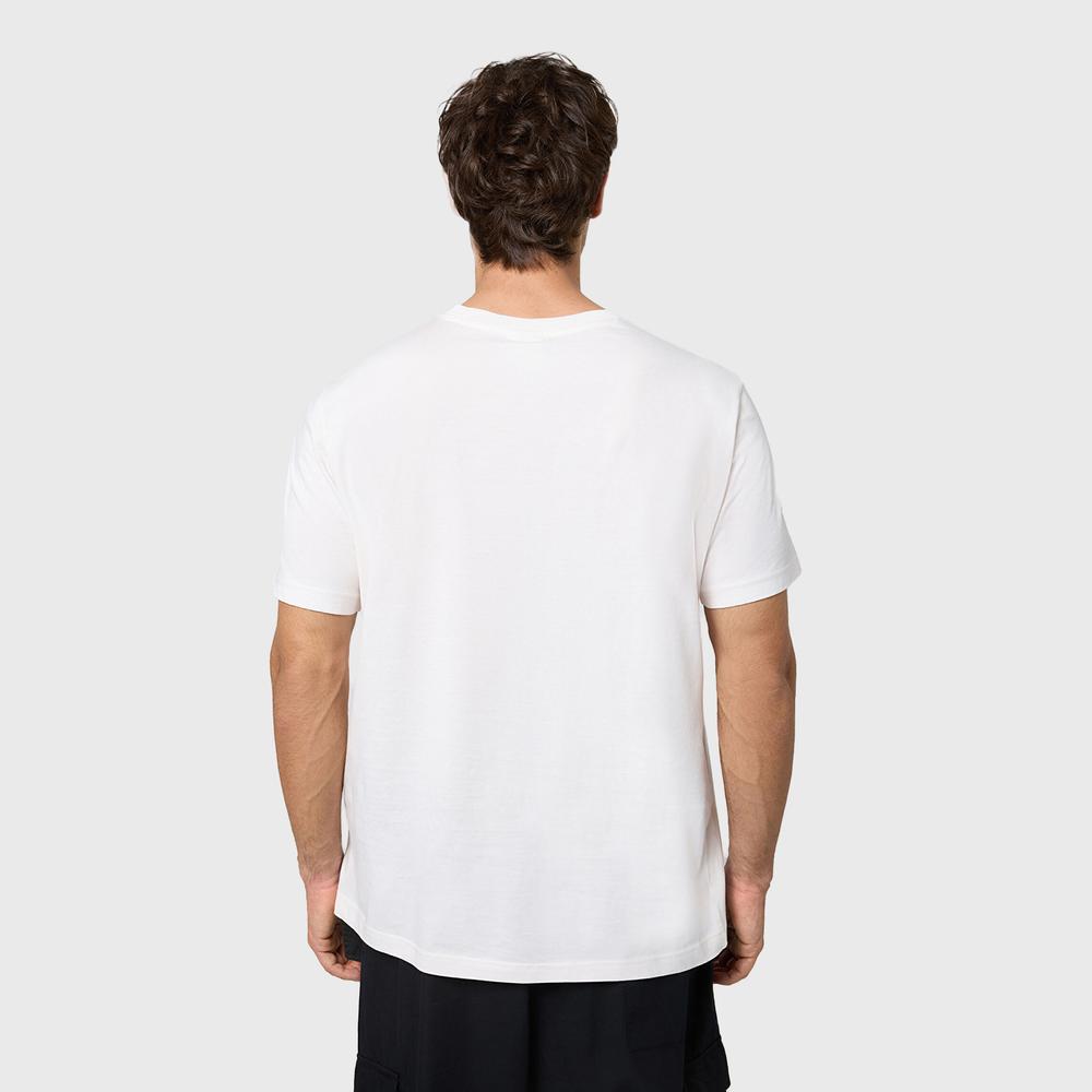 Tričko Champion Tonal Logo Crewneck 220278-WW036 - bílé