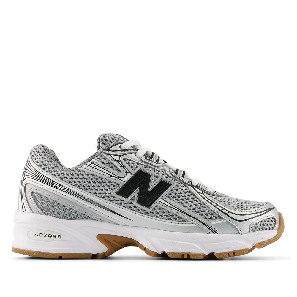 Dětské boty New Balance GR740GB - šedivé