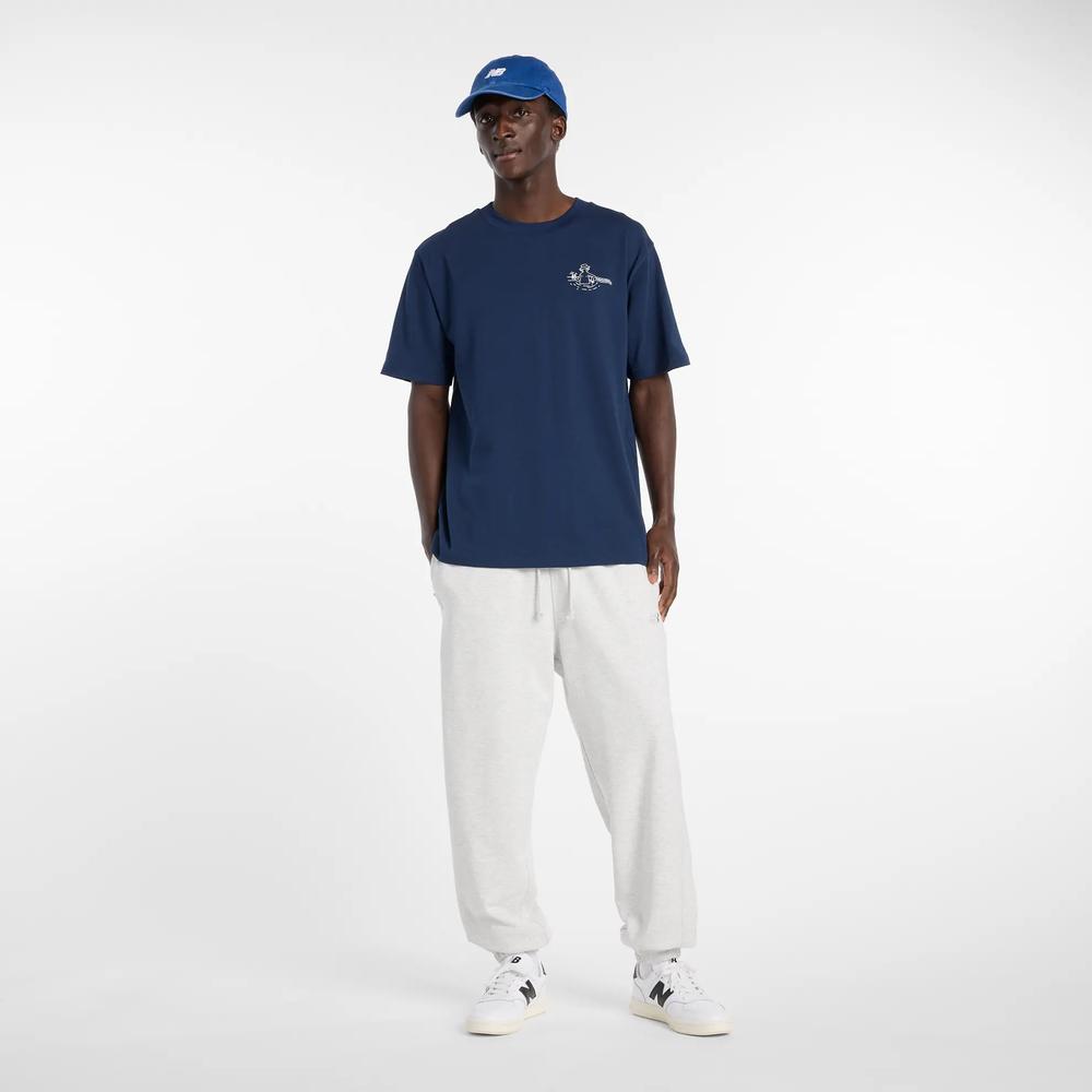 Pánské tričko New Balance MT61J9ICNNY - tmavě modrě