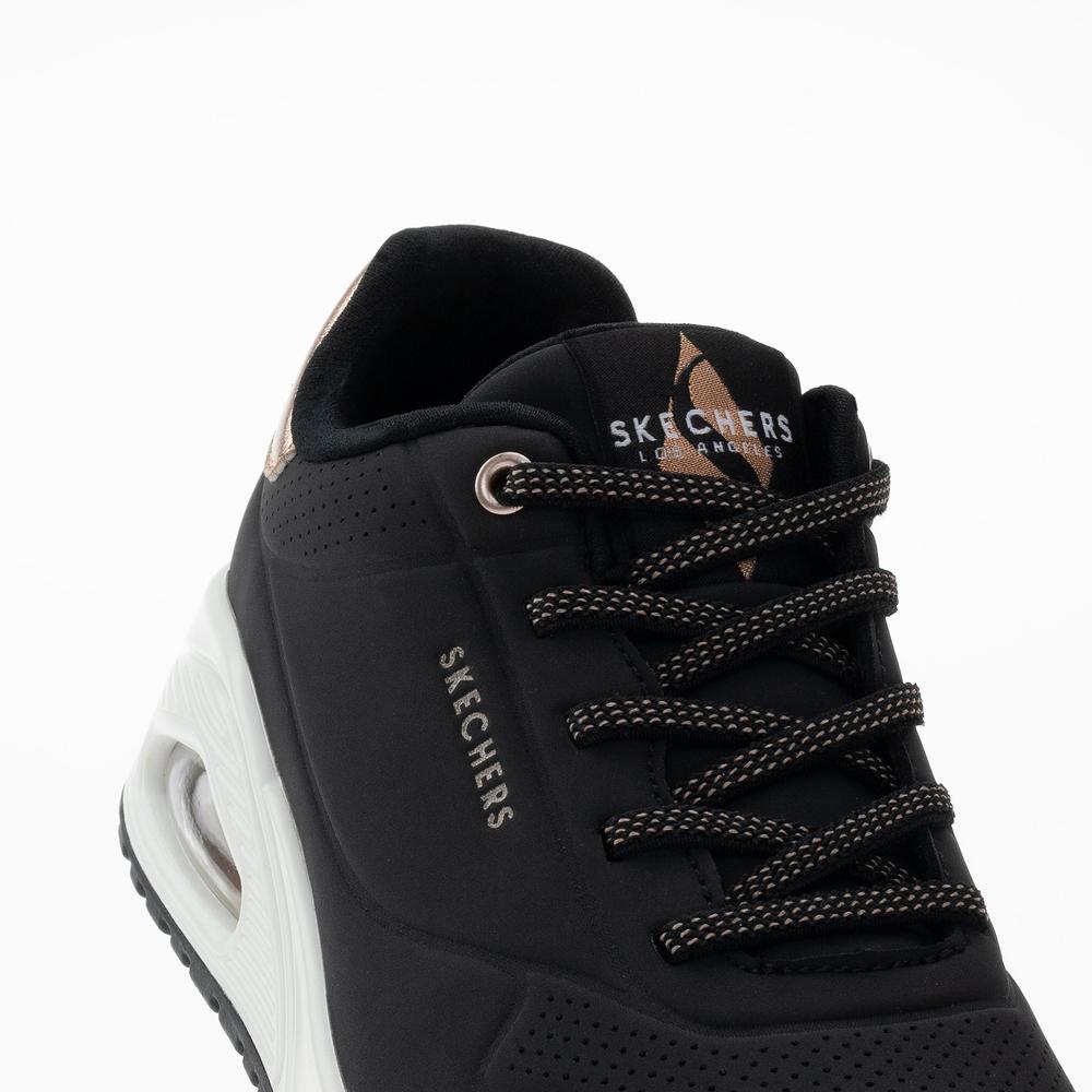 Boty dámské Skechers Uno Shimmer Away 155196BLK - černé