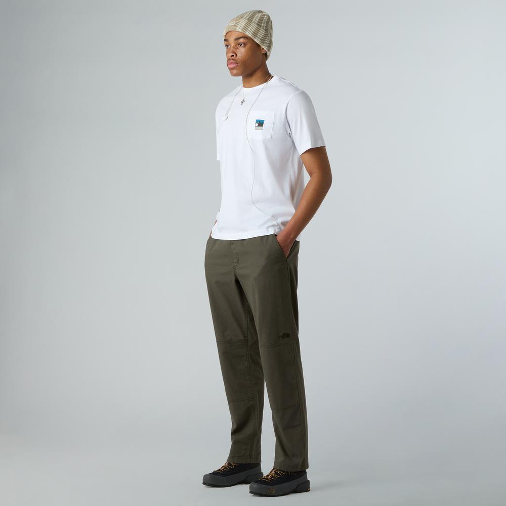 Pánské tričko The North Face Mountain 0A8E3MFN41 - bílé