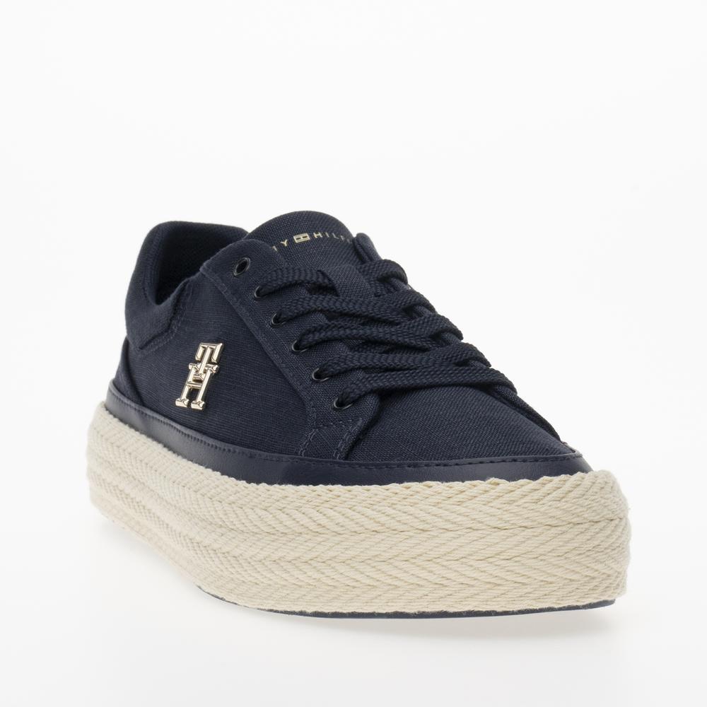Boty Tommy Hilfiger Vulc Sneaker Linnen FW0FW07673-DW6 - tmavě modrě