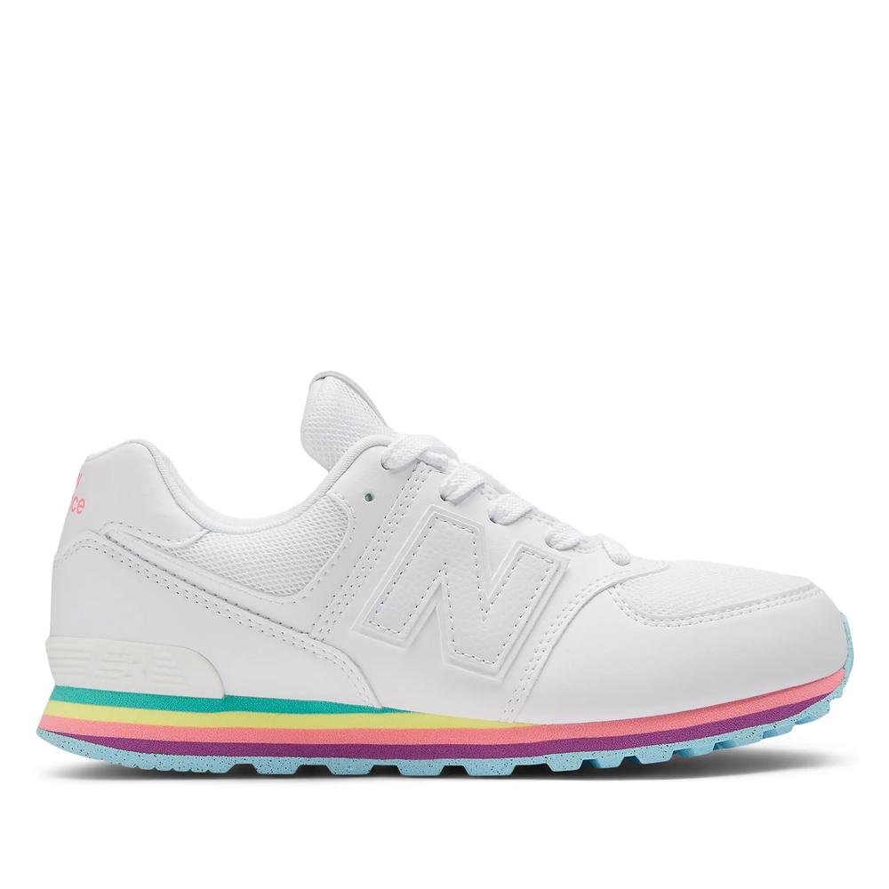 Boty New Balance GC574KIJ - bílé