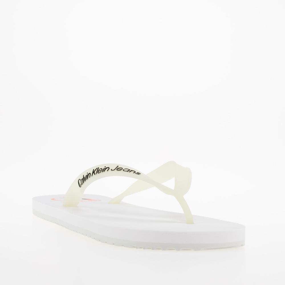 Žabky Calvin Klein Slippers YM0YM00656-YBR - bílé