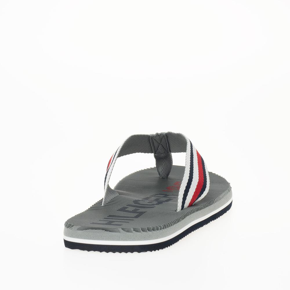Žabky Tommy Hilfiger Massage Footbed Oly Beach Sandal FM0FM05025-PRT - šedivé