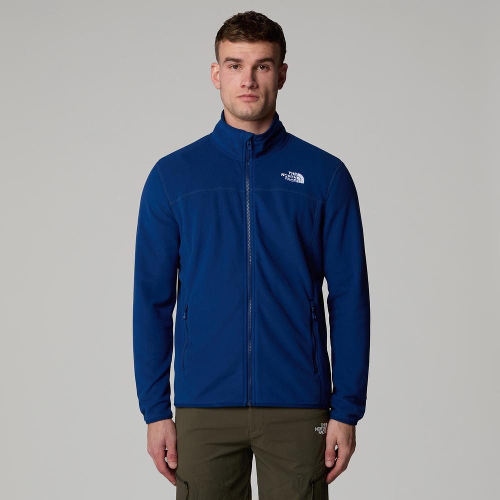 Pánská mikina The North Face 100 Glacier Full-Zip Fleece 0A855XD1R1 - tmavě modrě