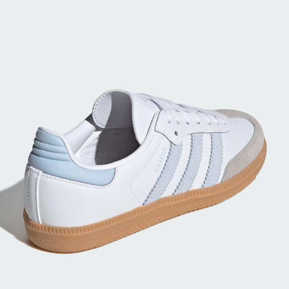 Dětské boty adidas Originals Samba OG J JQ2019 - bílé