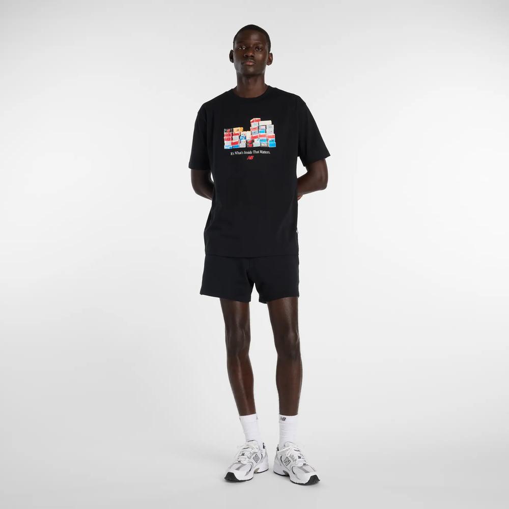 Pánské tričko New Balance MT61H0DXBK - černé