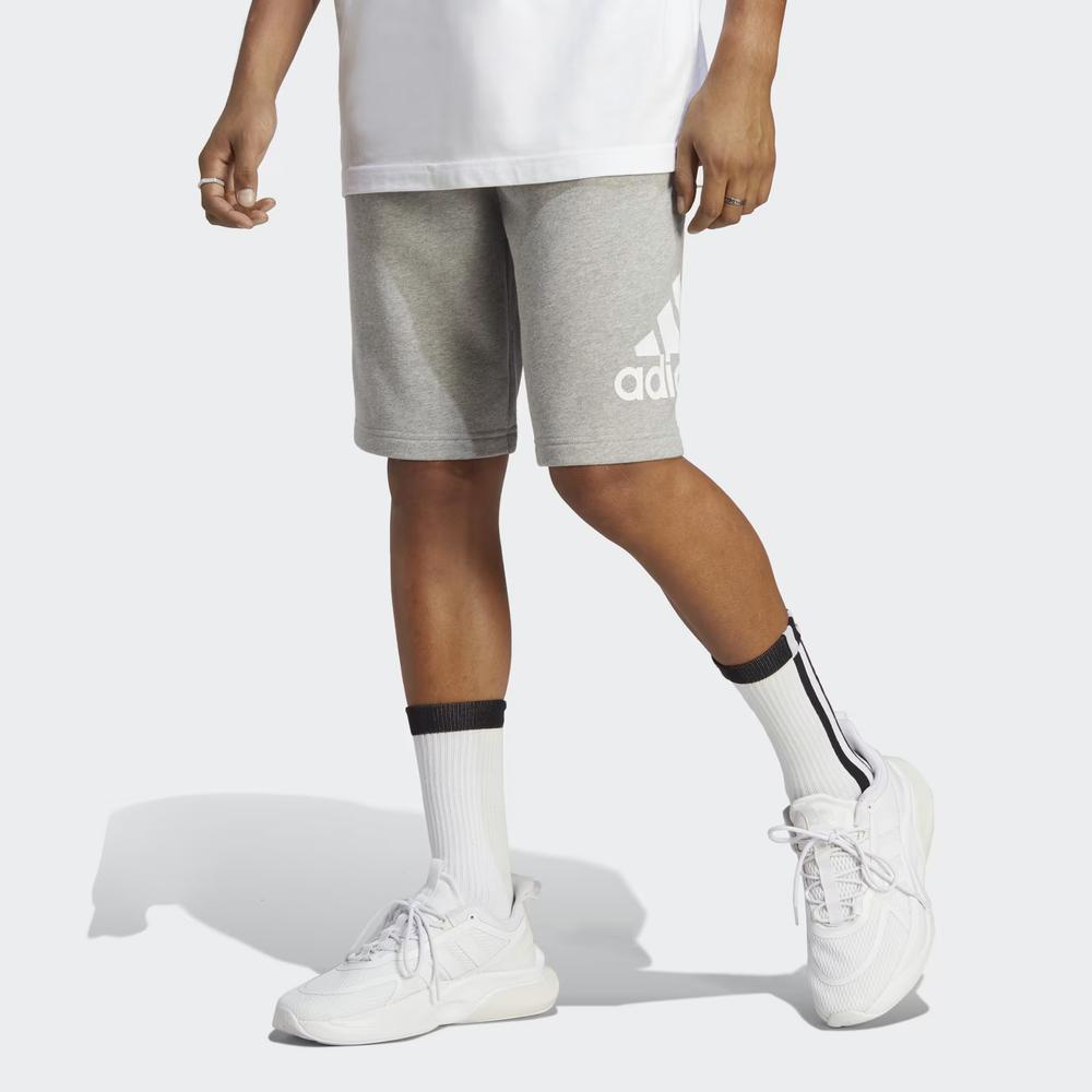 Krátké kalhoty adidas Essentials Big Logo French Terry IC9403 - šedivé