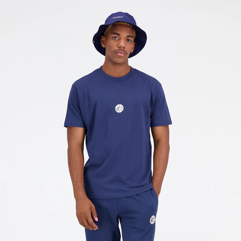 Pánské tričko New Balance MT23582NNY – tmavě modrě