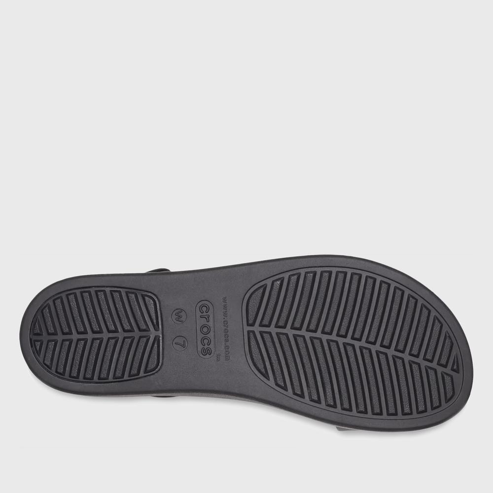 Žabky Crocs Brooklyn Low Wedge 206453-060 - černé