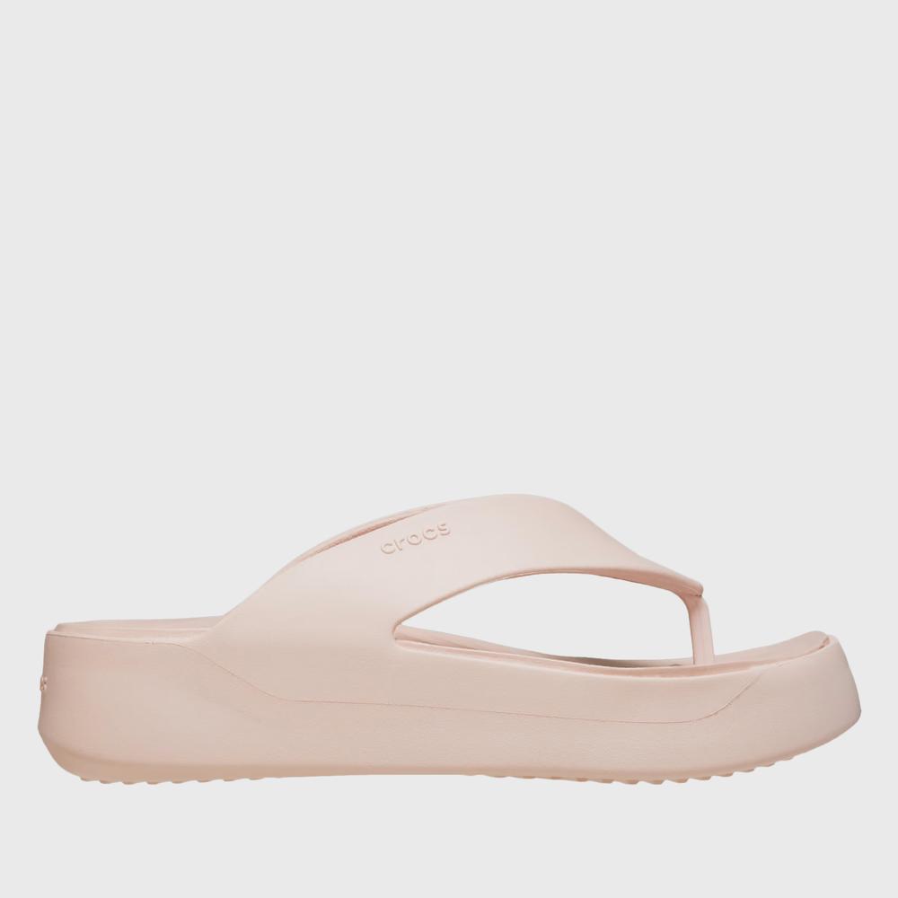 Žabky Crocs Getaway Platform Flip 209410-6UR - béžové