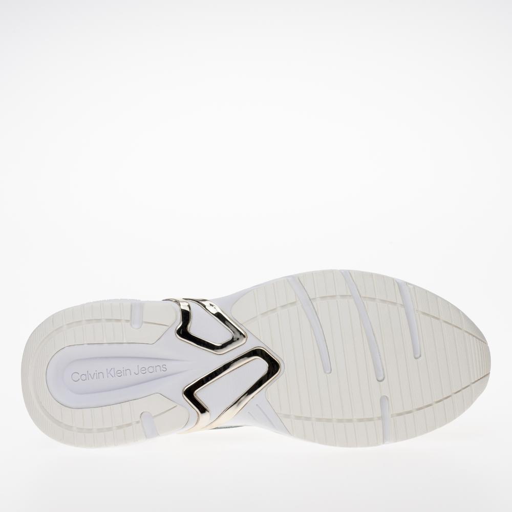 Boty Calvin Klein Retro Tennis Low Lace MH ML MR YW0YW01381-01V - bílé
