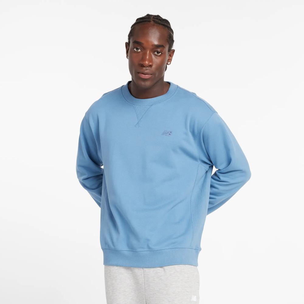 Pánská mikina New Balance MT41506HEB - modré