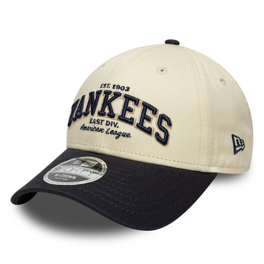 Čepice pánské New Era 9FORTY New York Yankees MLB Wordmark 60771808 - béžové