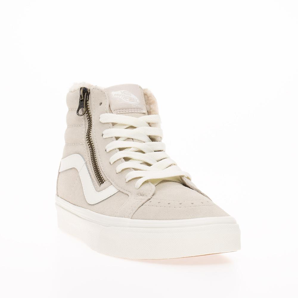 Boty Vans Sk8-Hi Reissue Side Zip VN0007NZBLL1 - béžové