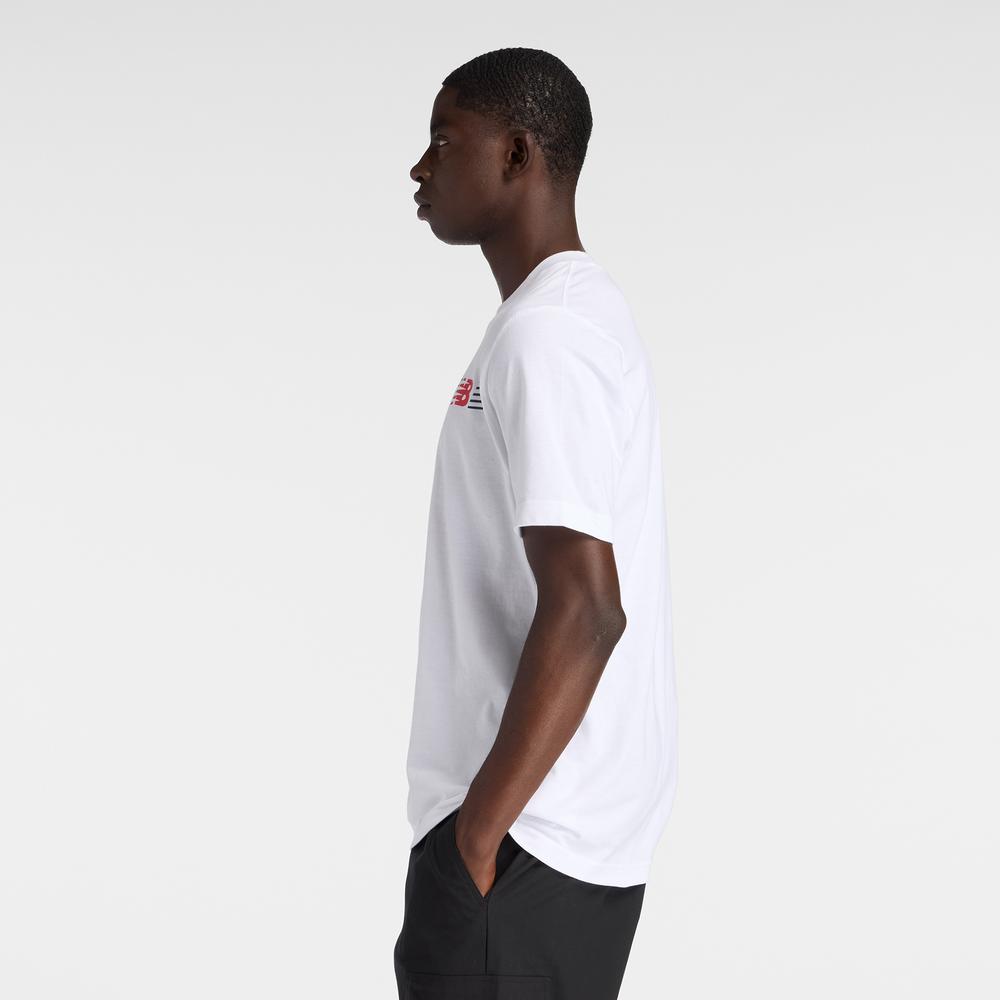 Pánské tričko New Balance MT6179UMWT - bílé