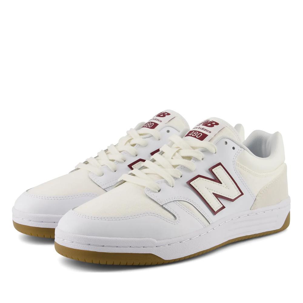 Unisex boty New Balance U480P1BB - bílé