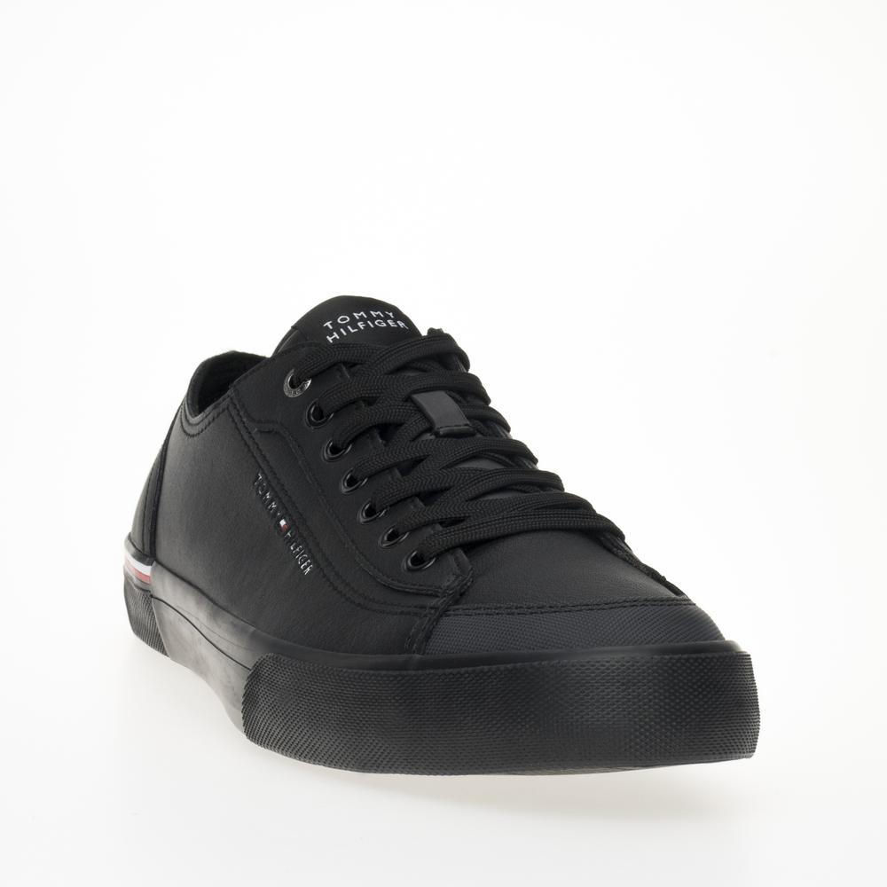 Boty Tommy Hilfiger Corporate Vulc Leather FM0FM04953-BDS - černé