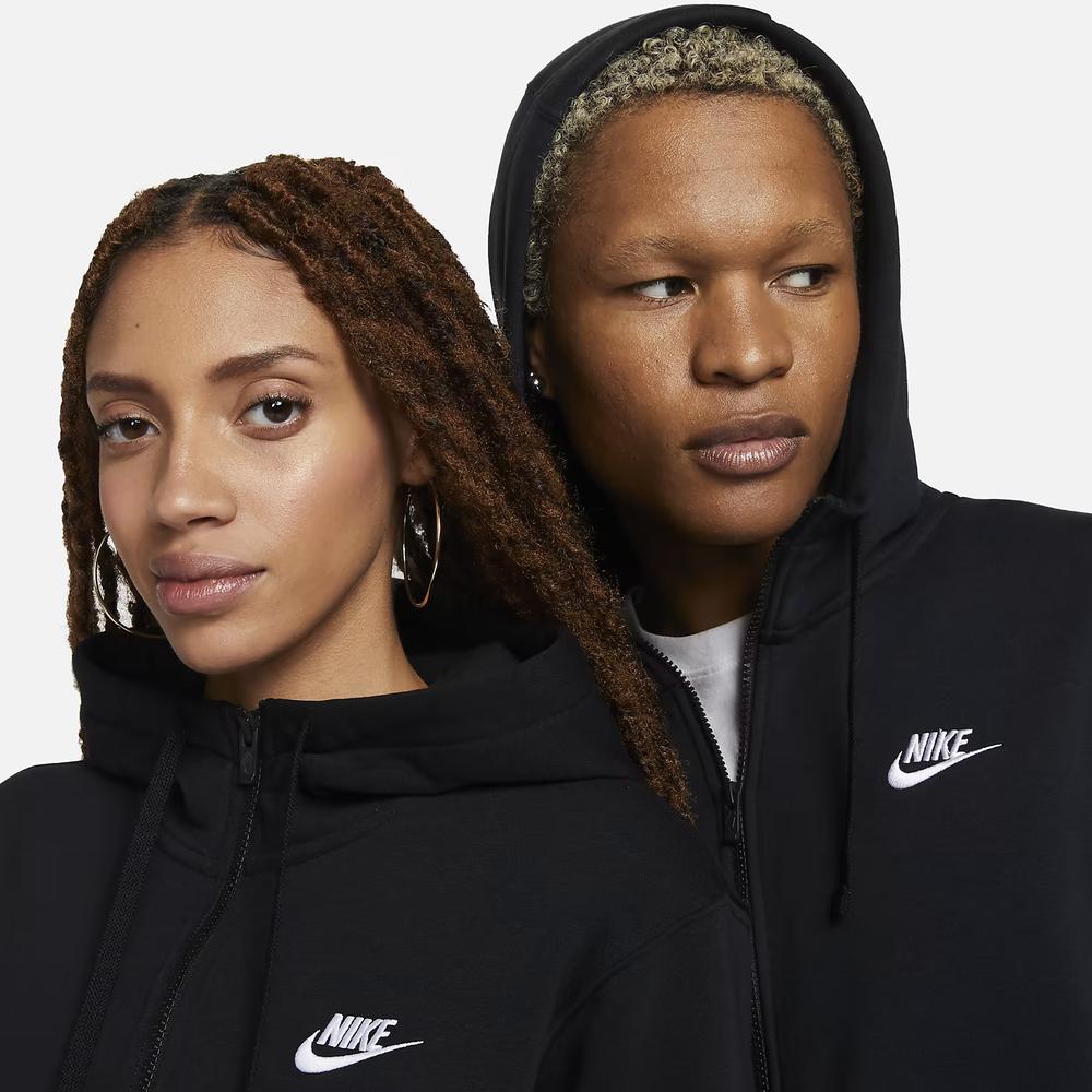 Mikina Nike NSW W Club Hoodie FZ BV2645-010 - černé