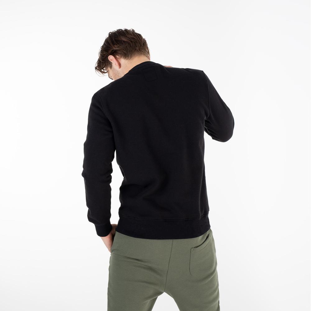Mikina Alpha Industries Basic Sweater Small Logo 18830703 - černé