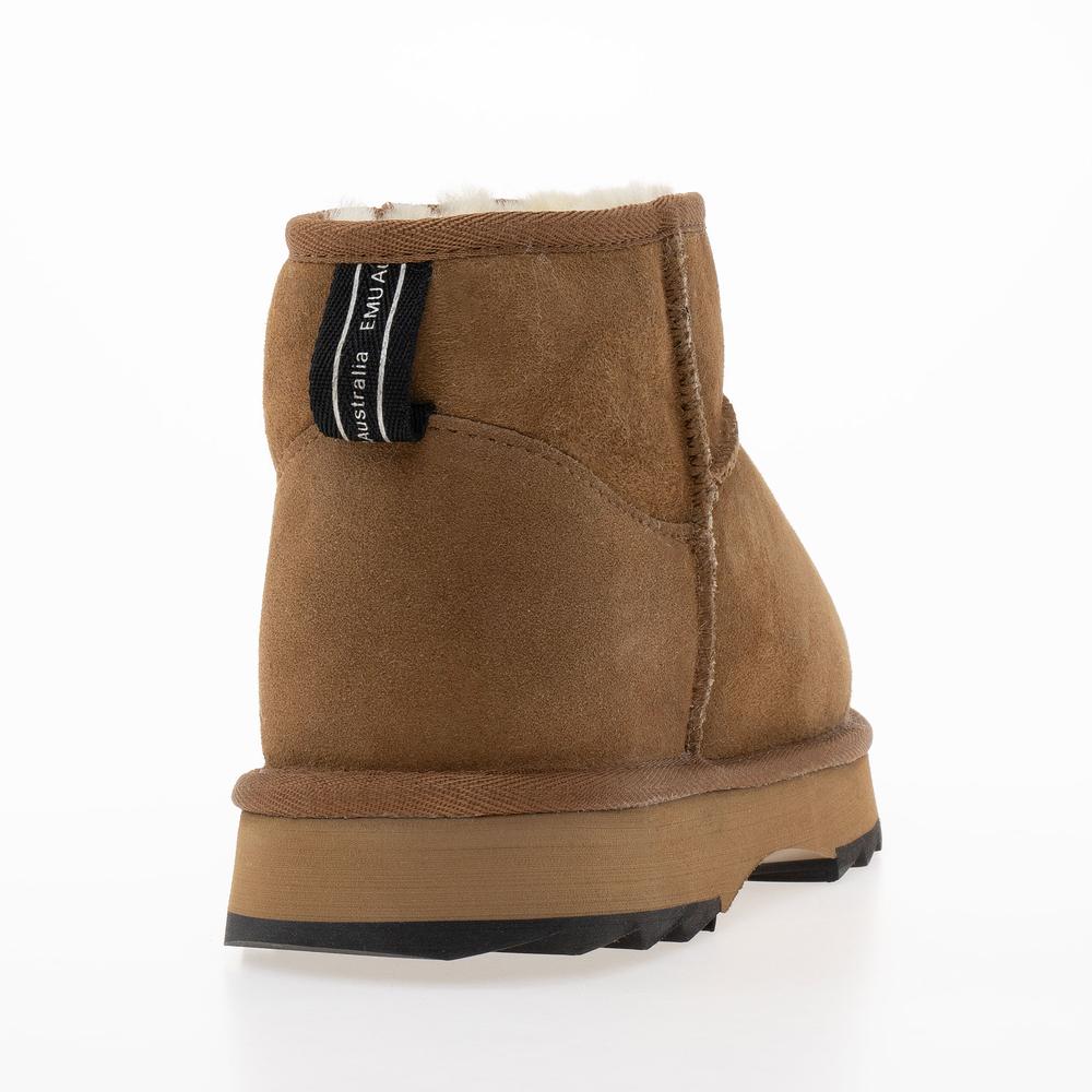 Boty Emu Sharky Micro Womens Sheepskin W12548CHEB - hnědé