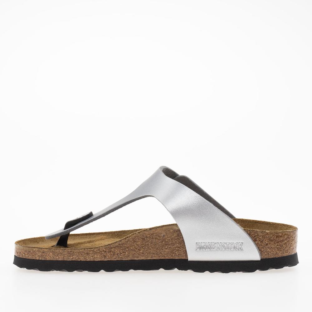 Žabky Birkenstock Gizeh 43853 - stříbně